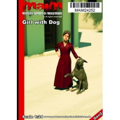 1/24 Girl with Dog