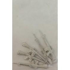 1/35 M16A1 Assault Rifle (5pcs) (White Metal)