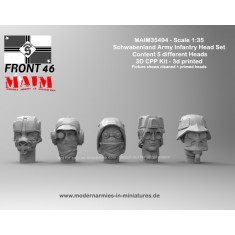 1/35 Schwabenland Army Infantry Head Set (5pcs)