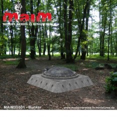 1/35, 1/48, 1/72 Bunker w/Closed Hatch (40x40x15mm)