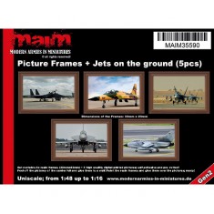 1/48 - 1/16 Picture Frames + Jets on the Ground (5pcs)