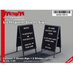 1/35 Billboard/Werbetafel (Text German: Lichtspiele = Movie Night)