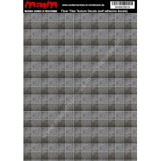1/48 - 1/16 Floor Tiles Texture Decals (self adhesive, 24cm x 17cm)