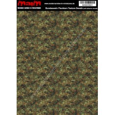 1/35 - 1/24 Bundeswehr Flecktarn Texture Decals (self adhesive, 24cm x 17cm)