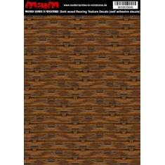 1/35 Dark Wood Flooring Texture Decals (self adhesive,24cm x 17cm)