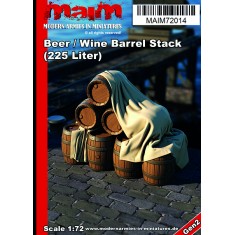 1/72 Beer/Wine Barrel Stack 225 Liter (resin)