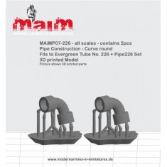 All Scales Pipe Construction - Curve (Round) for Evergreen 226