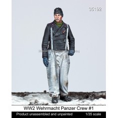1/35 WWII German Wehrmacht Panzer Crewman #1 (1 Figure)