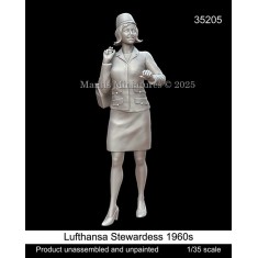 1/35 1960s Lufthansa Stewardess Figure (1 Figure)