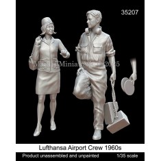 1/35 1960s Lufthansa Airport Crew Set (2 Figures)