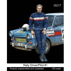 1/35 1980s-1990s Rally Driver/Pilot #1 (1 Figure)