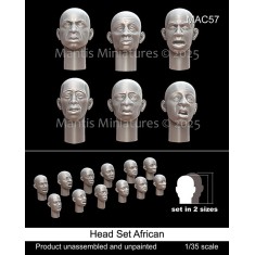 1/35 African Figure Heads Set (12pcs)