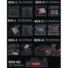 Matte Plastic Organizer Storage Compartment Box (36 holes, 368x194x30mm)