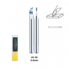 0.8mm Tungsten Steel Hook Broach (Scriber) Shank Dia: 3.175mm