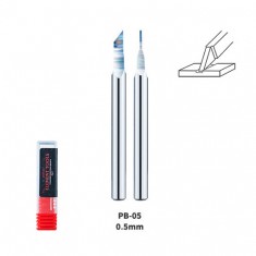0.5mm Tungsten Steel Push Broach (Chisel) Shank Dia: 3.175mm