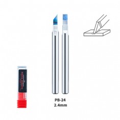 2.4mm Tungsten Steel Push Broach (Chisel) Shank Dia: 3.175mm