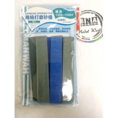 Sanding Sponge Stick 1200-1500# (5mm x 20mm x 110mm, 6pcs)