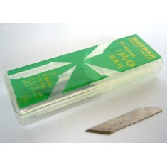 High-Carbon Steel Knife Blades (30-Degree, 20pcs)(Suitable for Tamiya 74040 and MW-2165)