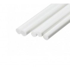 ABS Plastic Round Rod Sticks Bar (Diameter: 0.5mm, Length: 250mm, 6pcs)