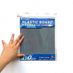 Plastic Board HIPS Grey (200mm x 250mm x 1.0mm, 3Sheets)