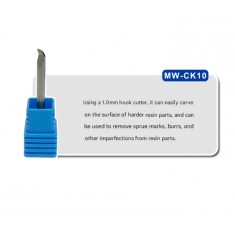 Carving Knife 1.0mm Tungsten Steel Hook Broach (3.175mm x 3.8mm)