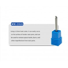 Carving Knife 2.0mm Tungsten Steel Hook Broach (3.175mm x 3.8mm)