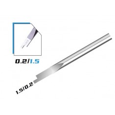 Gap Scraper For Modelling (Top 0.2mm 1.5mm, End 3.175mm, L 3.8mm)