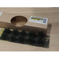 Bushes with Fine Leaves #Dark Green Type A (10pcs, Grass length 20-30mm)