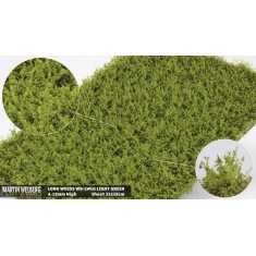 Long Weeds Tufts - Spring/Summer Light Green (Grass length 4-12 mm, 210 x 150 mm)