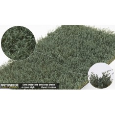 Long Weeds Tufts - Arid Sage Green (Grass length 4-12 mm, 210 x 150 mm)