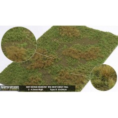 Rough Meadow Mat - Early Fall D (Grass length: 2-4.5 mm, 300 x 210 mm)