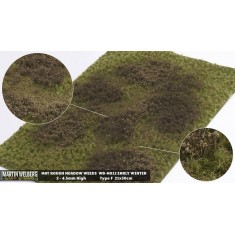 Rough Meadow Mat - Winter Weeds F (Grass length: 2-4.5 mm, 300 x 210 mm)