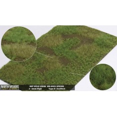 Wild Verge Mat - Spring A (Grass length: 2-6 mm, 300 x 210 mm)