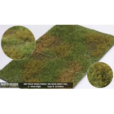 Wild Verge Mat - Early Fall Weeds D (Grass length: 2-6 mm, 300 x 210 mm)