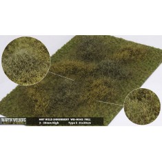 Wild Shrubbery Mat - Fall E (Grass length: 2-30 mm, 300 x 210 mm)