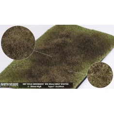 Wild Shrubbery Mat - Winter F (Grass length: 2-30 mm, 300 x 210 mm)