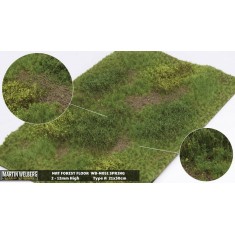 Forest Floor Mat - Spring A (Grass length: 2-12 mm, 300 x 210 mm)
