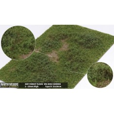 Forest Floor Mat - Summer B (Grass length: 2-12 mm, 300 x 210 mm)
