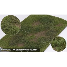 Forest Floor Mat - Late Summer C (Grass length: 2-12 mm, 300 x 210 mm)