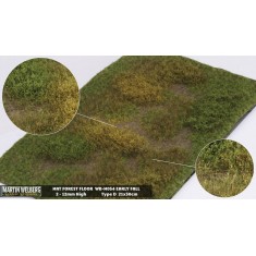 Forest Floor Mat - Early Fall D (Grass length: 2-12 mm, 300 x 210 mm)