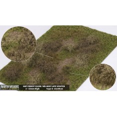 Forest Floor Mat - Winter G (Grass length: 2-12 mm, 300 x 210 mm)