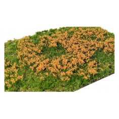 Layered Grass Tufts - Spring/Summer/Fall Orange Flowers (210 x 150 mm, height: 2-6mm)