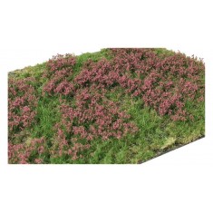 Layered Grass Tufts - Spring/Summer/Fall Red Flowers (210 x 150 mm, height: 2-6mm)