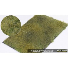 2-4.5mm Layered Grass Tufts Weeds Mat - Fall (210 x 150 mm)