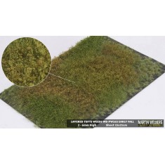 2-6mm Layered Grass Tufts Weeds Mat - Golden Summer (210 x 150 mm)