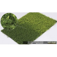6mm Grass Tufts Weeds Mat - Spring (210 x 150 mm)
