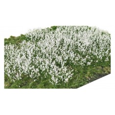 Layered Tufts - Spring/Summer/Fall White Flowers (sheet 210 x 150 mm, height: 2-12mm)