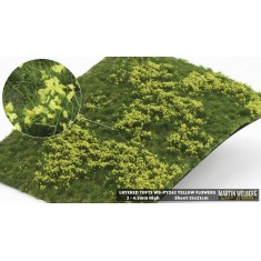 Layered Tufts - Spring/Summer/Fall Yellow Flowers (sheet 210 x 150 mm, height: 2-4.5mm)