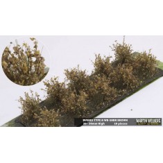 Bushes #Fall/Winter Brown Type A (10pcs, Grass length 20-30 mm, sheet 180x60 mm)