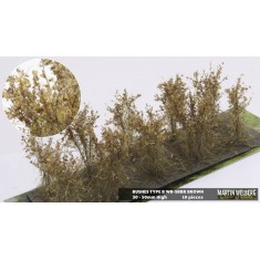Bushes #Fall/Winter Brown Type B (10pcs, Grass length 40-50 mm, sheet 180x60 mm)
